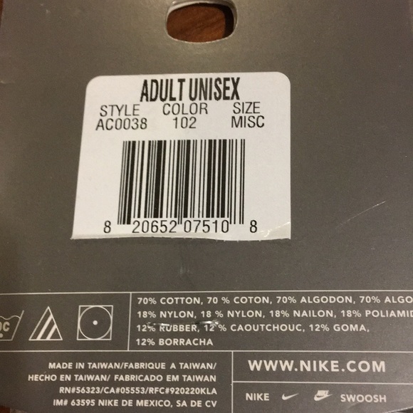 Nike Swoosh Headband head band sweatband X 3 white red men’s women’s terry cloth - Picture 5 of 5